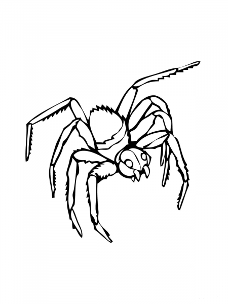 Black Widow coloring page image