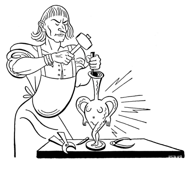 Blacksmith Is Making A Vase  coloring page image