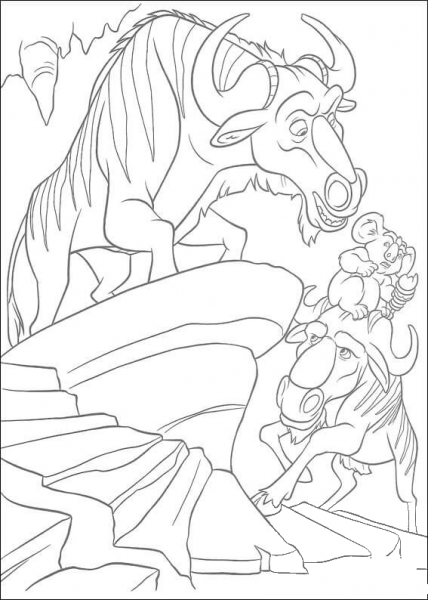 Blag, Kazar And Nigel  coloring page image