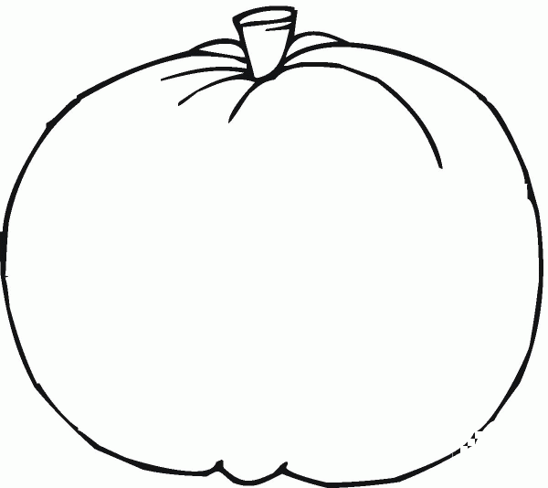 Blank Pumpkin coloring page image
