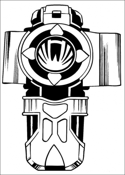 Blaster coloring page image