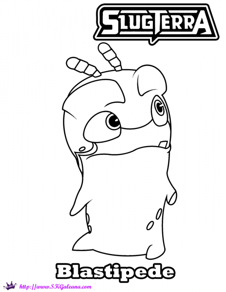 Blastipede Slug coloring page image