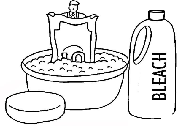 Bleaching  coloring page image