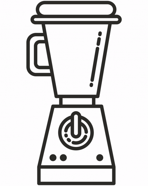 Blender coloring page image