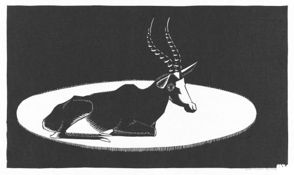 Blesbok coloring page image