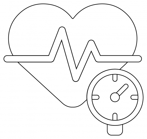 Blood Pressure coloring page image