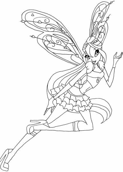 Bloom Believix coloring page image