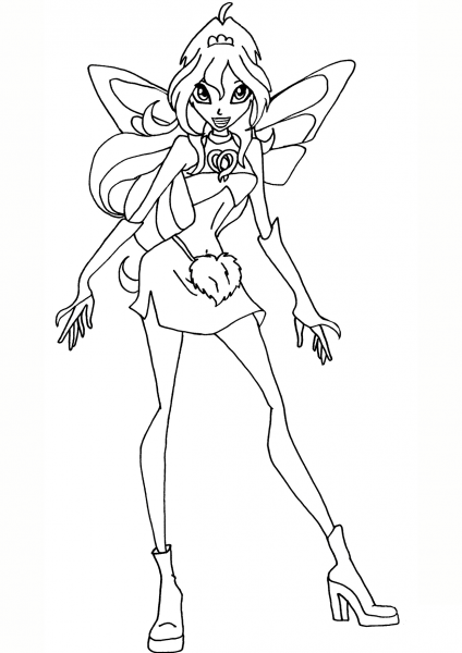Bloom Charmix coloring page image