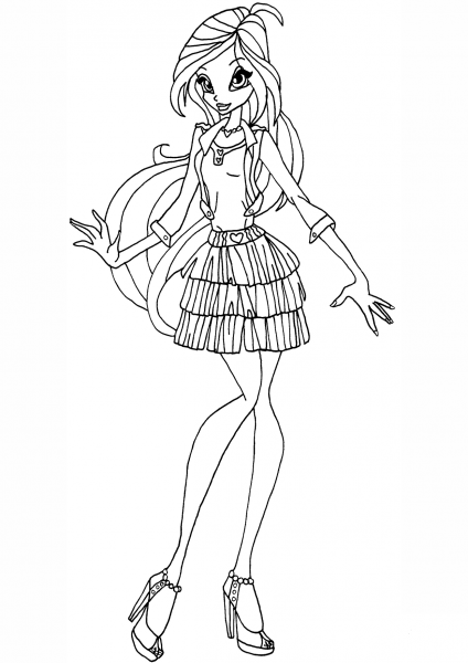 Bloom Gardenia coloring page image