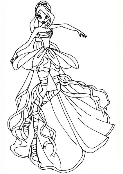 Bloom Harmonix coloring page image