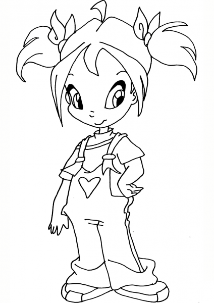 Bloom Kid coloring page image