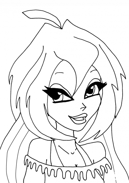 Bloom Tutti Frutti coloring page image