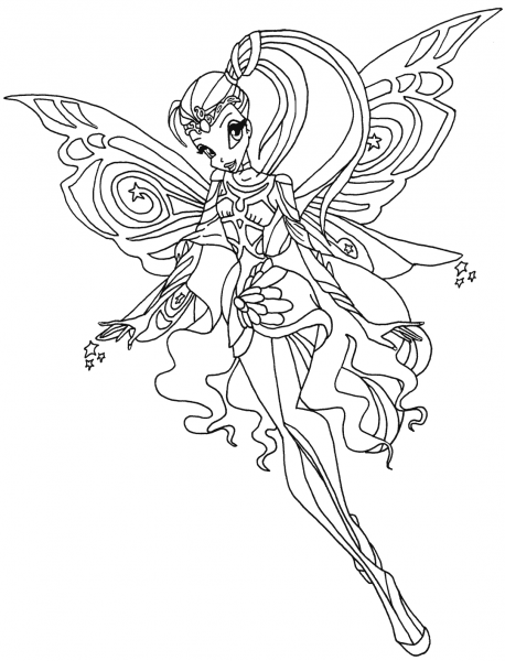 Bloomix Stella coloring page image