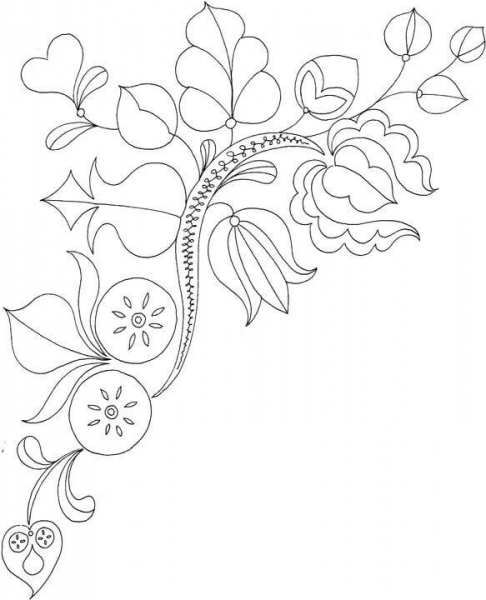 Blooms And Flowers  coloring page image