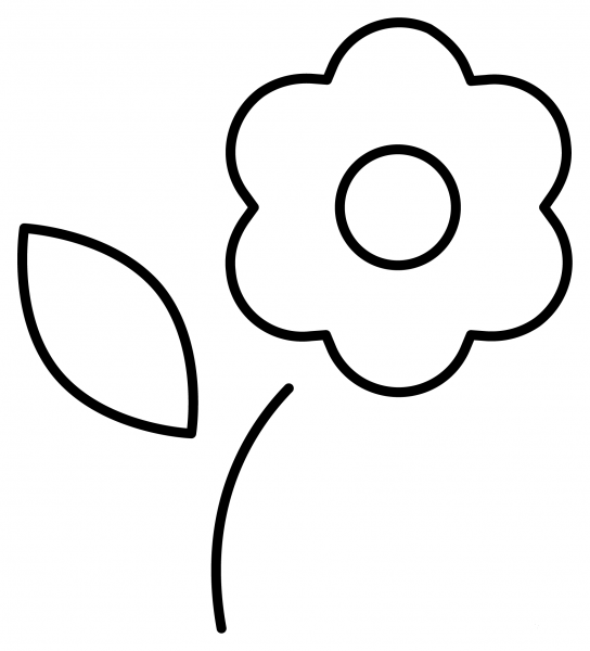 Blossom Emoji coloring page image