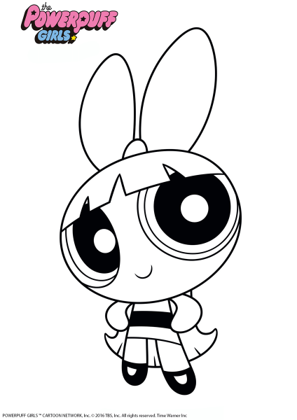 Blossom from PPG coloring page image