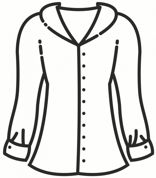 Blouse coloring page image