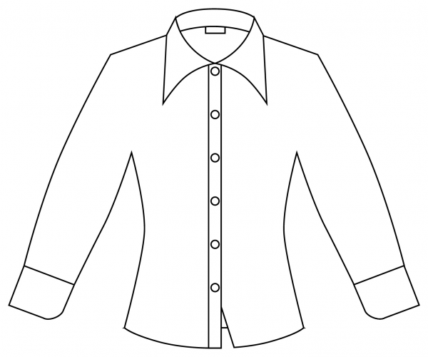 Blouse coloring page image