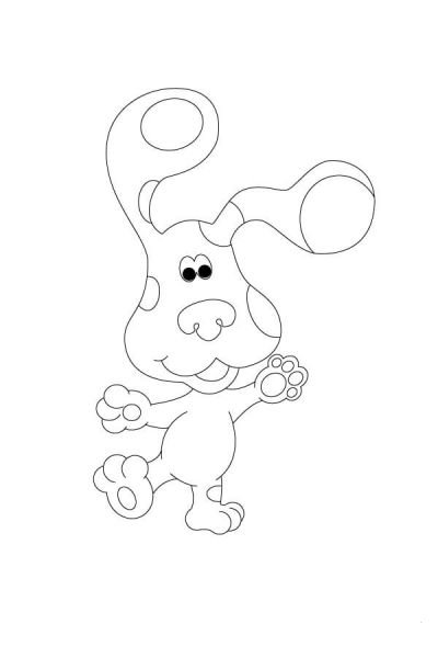 Blue Is Balancing On One Leg! coloring page image