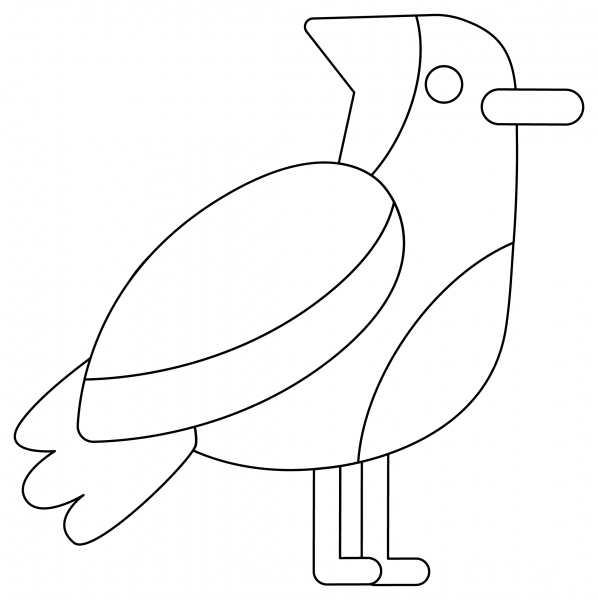 Blue Jay coloring page image