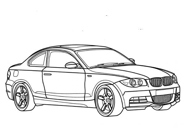BMW 1 Series  coloring page image
