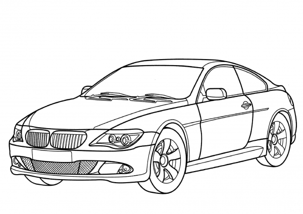 BMW 6 Series  coloring page image