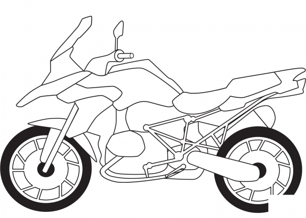 BMW GS 120 coloring page image