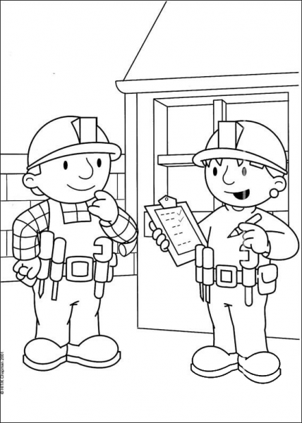 Bob And Wendy  coloring page image