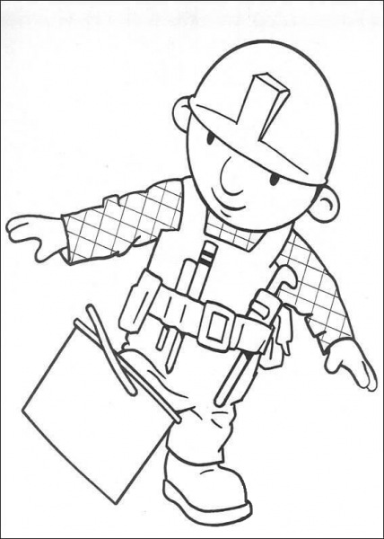 Bob’s Leg Trap In The Pail  coloring page image