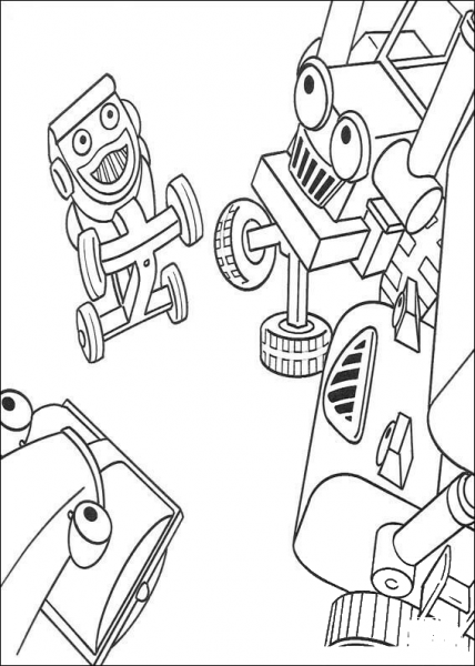 Bob’s Vehicle  coloring page image