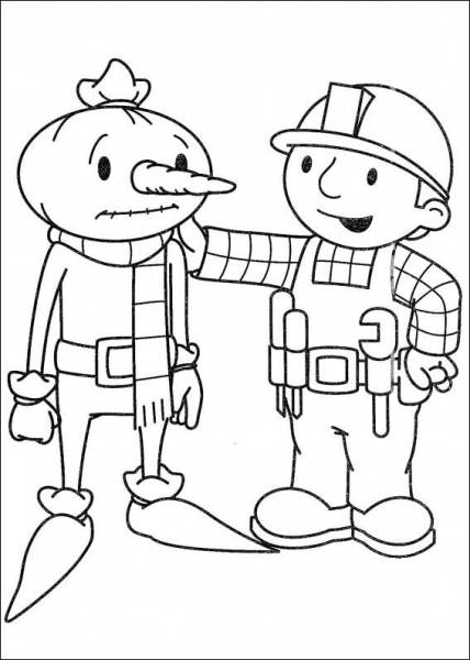 Bob Tries To Cheer Up Spud  coloring page image