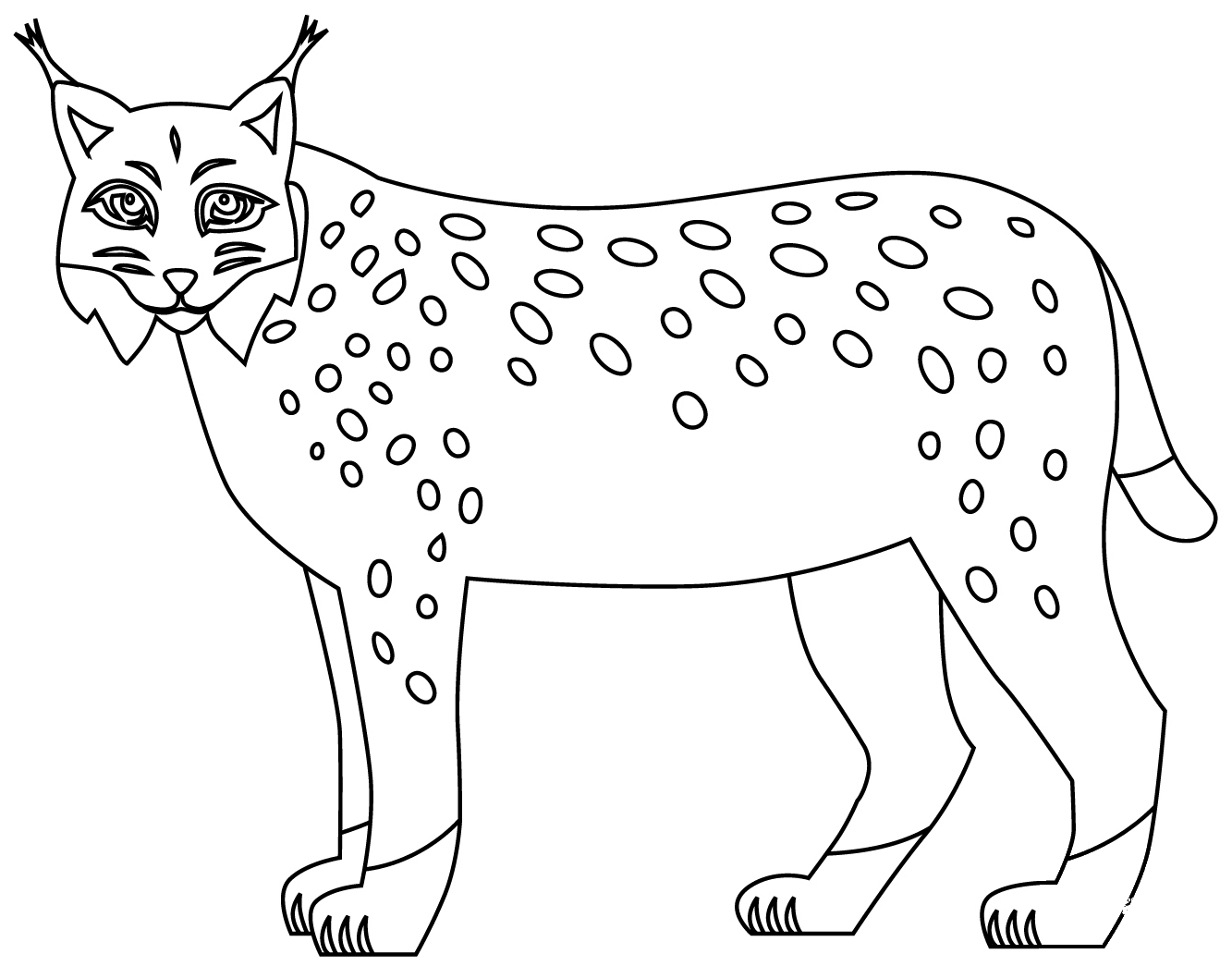 Bobcat coloring page ColouringPages