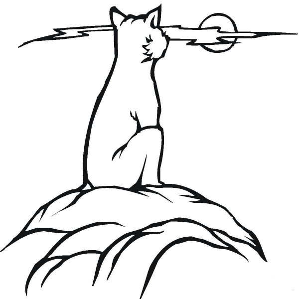 Bobcat  coloring page image