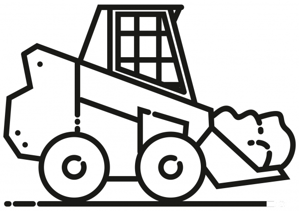 Bobcat coloring page image