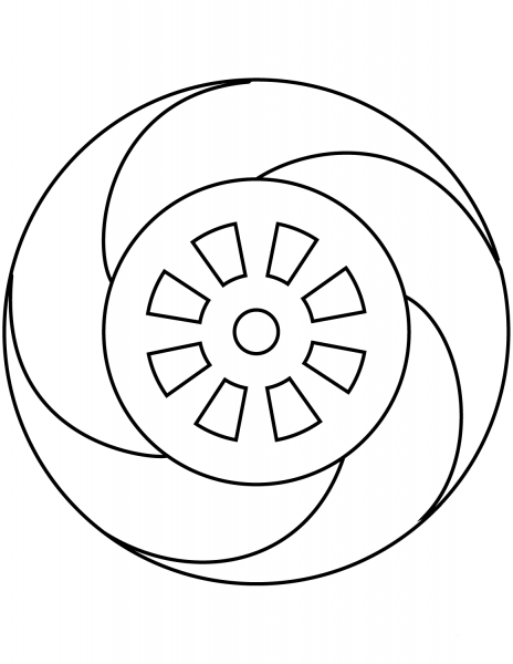 Bodu Bala Sena Symbol coloring page image
