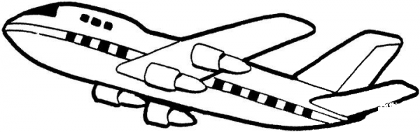 Boeing 707  coloring page image