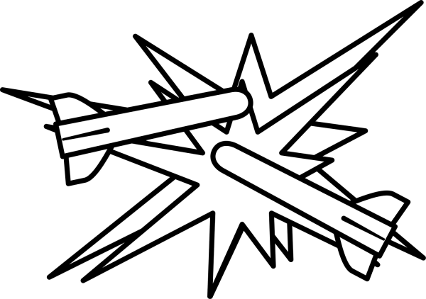 Bomb Explosion coloring page image
