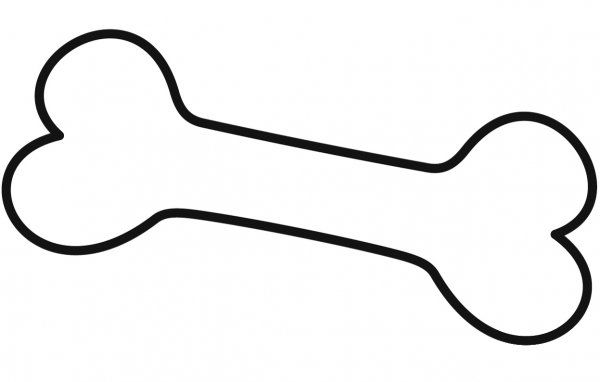 Bone coloring page image