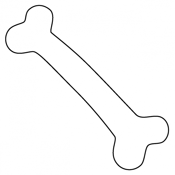 Bone Emoji coloring page image