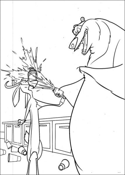 Boog and Elliot coloring page image