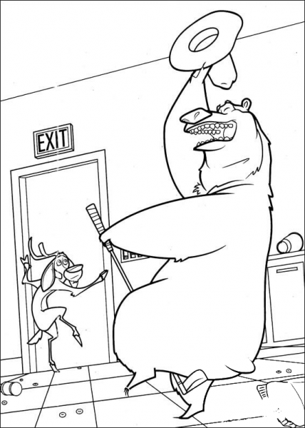 Boog Wants To Be A Cowboy  coloring page image