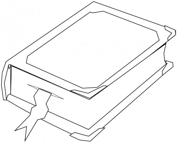 Book coloring page image