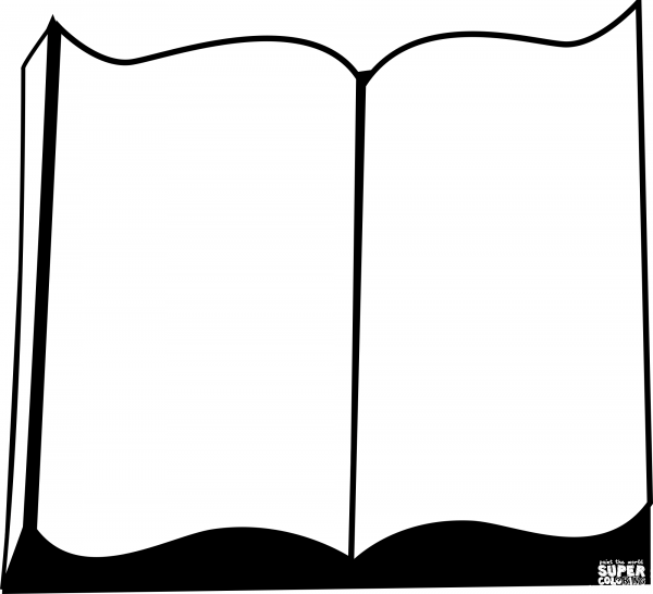 Book coloring page image