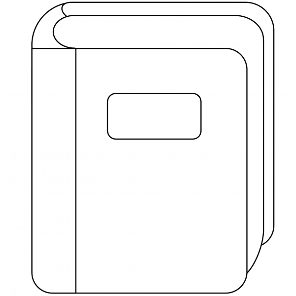Book Emoji coloring page image