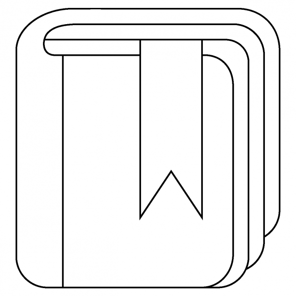 Bookmark Emoji coloring page image