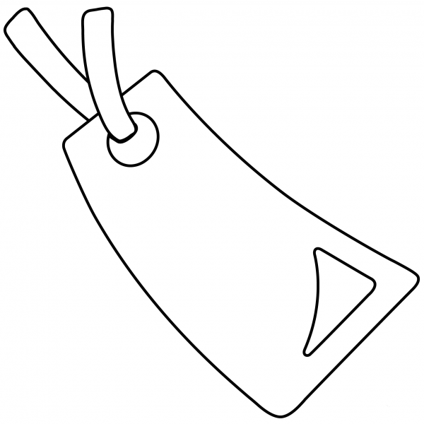 Bookmark Emoji coloring page image