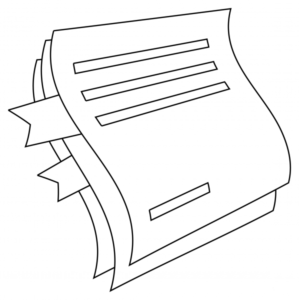 Bookmark Tabs coloring page image
