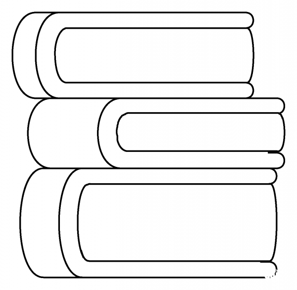 Books Emoji coloring page image