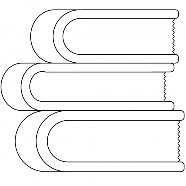 Books Emoji coloring page image