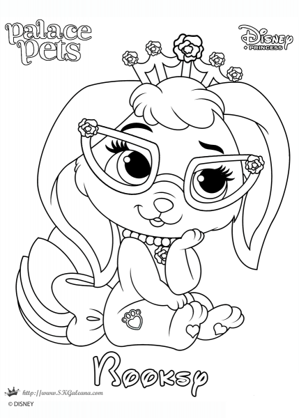 Booksy Princess coloring page image